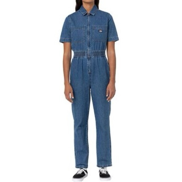 LAST! Dickies Houston Denim jeans Coverall jumpsuit - Picture 6 of 6